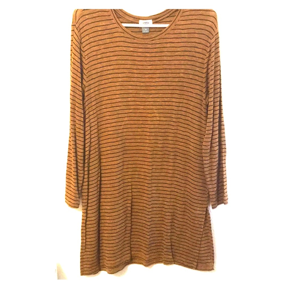 Striped tee shirt dress